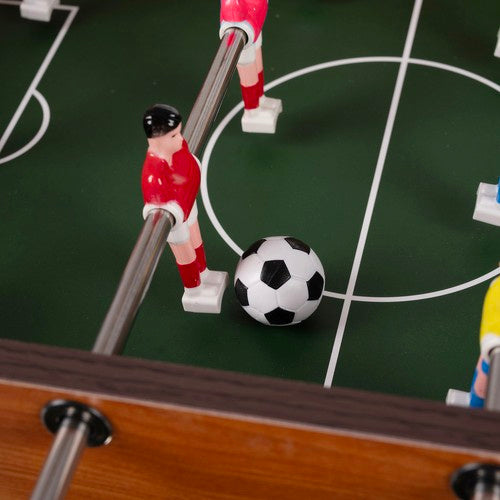 Mini Tafelvoetbalspel voor Kinderen en Volwassenen – Compact Voetbaltafel met 2 Ballen - Kruzzel