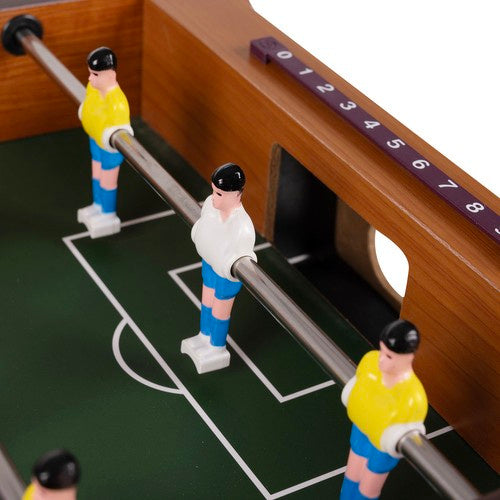 Mini Tafelvoetbalspel voor Kinderen en Volwassenen – Compact Voetbaltafel met 2 Ballen - Kruzzel