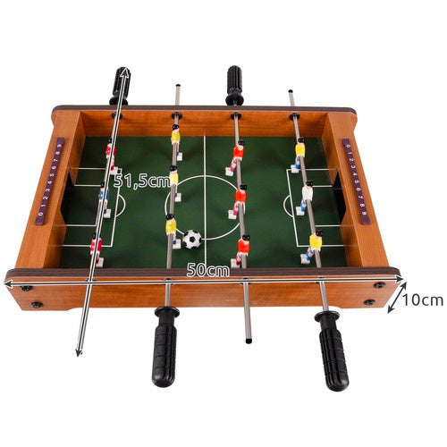 Mini Tafelvoetbalspel voor Kinderen en Volwassenen – Compact Voetbaltafel met 2 Ballen - Kruzzel