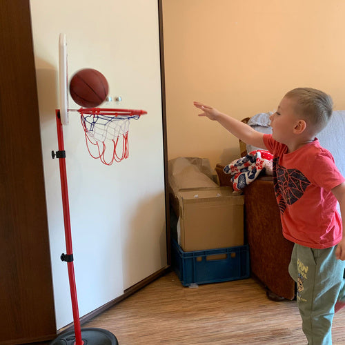 2-in-1 Basketbal- en Schietspel – Verstelbare Hoogte | Indoor & Outdoor - Kruzzel
