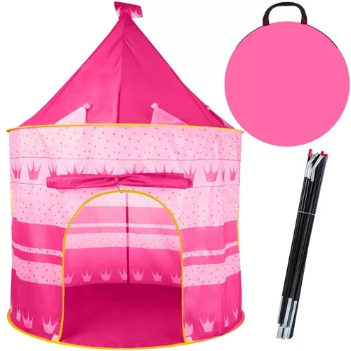 Roze Prinsessenkasteel Tent – Speeltent voor Kinderen, Binnen & Buiten - Kruzzel