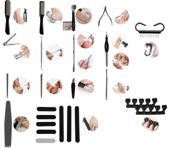 Soulima - Pedicure set - Zwart